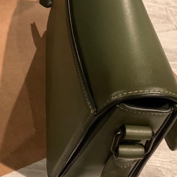 NWT Authentic COACH retail glovetanned Studio shoulder bag military gree olive - Picture 5 of 13